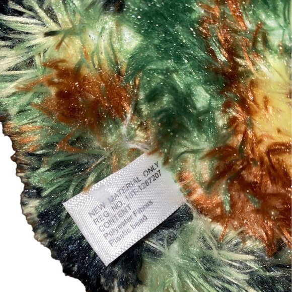 Fuzzy Green & Brown Plush Monster With Sound Features - Picture 9 of 9